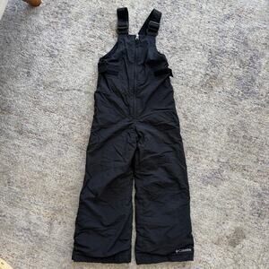 Columbia Unisex Kids Snow Bibs Black Insulated Waterproof Snow Pants XXS 4/5